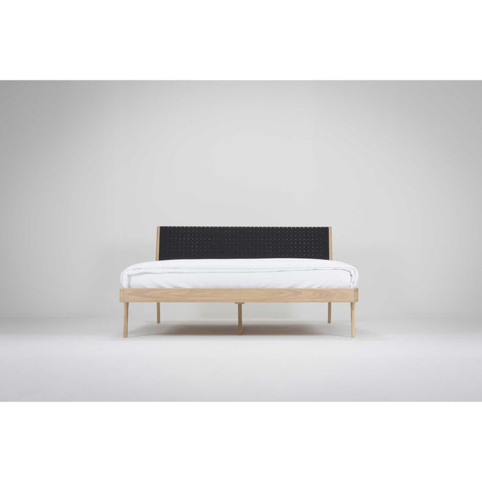 Gazzda Fawn bed 160x200 cotton webbing black