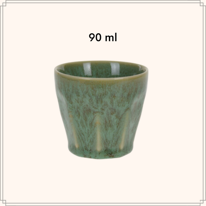 OTIX Espressokopjes Set van 4 Porselein Hittebestendig 90ml Zonder...