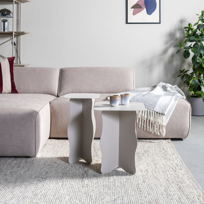 by fonQ Wiggle Bijzettafel 40 x 40 cm - Greige