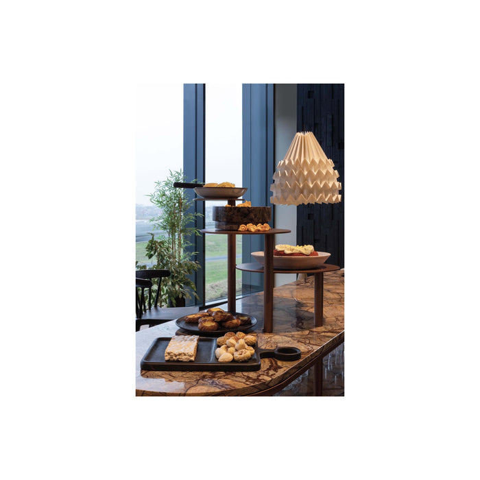 WOOOD Inara Hapjesplank - Mango Hout - Zwart - 2x44x25