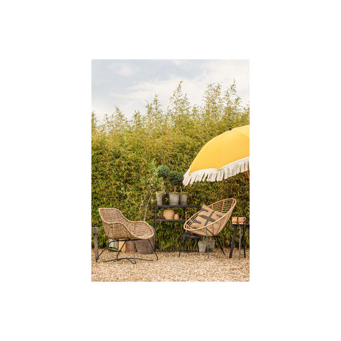 WOOOD Fauteuil Frankie - Rattan - Bruin Melange - 72x65x57