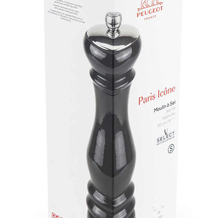 Peugeot Paris Icone zoutmolen 22 cm - zwart - beukenhout - U-select