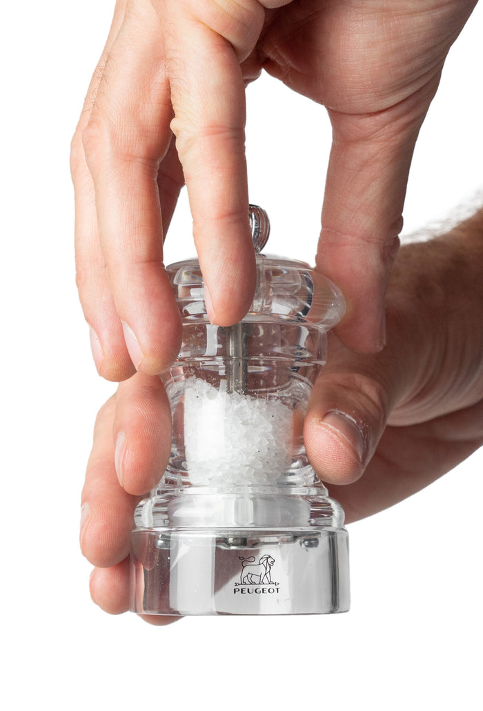 Peugeot Bistro zoutmolen 10 cm - transparant - acryl