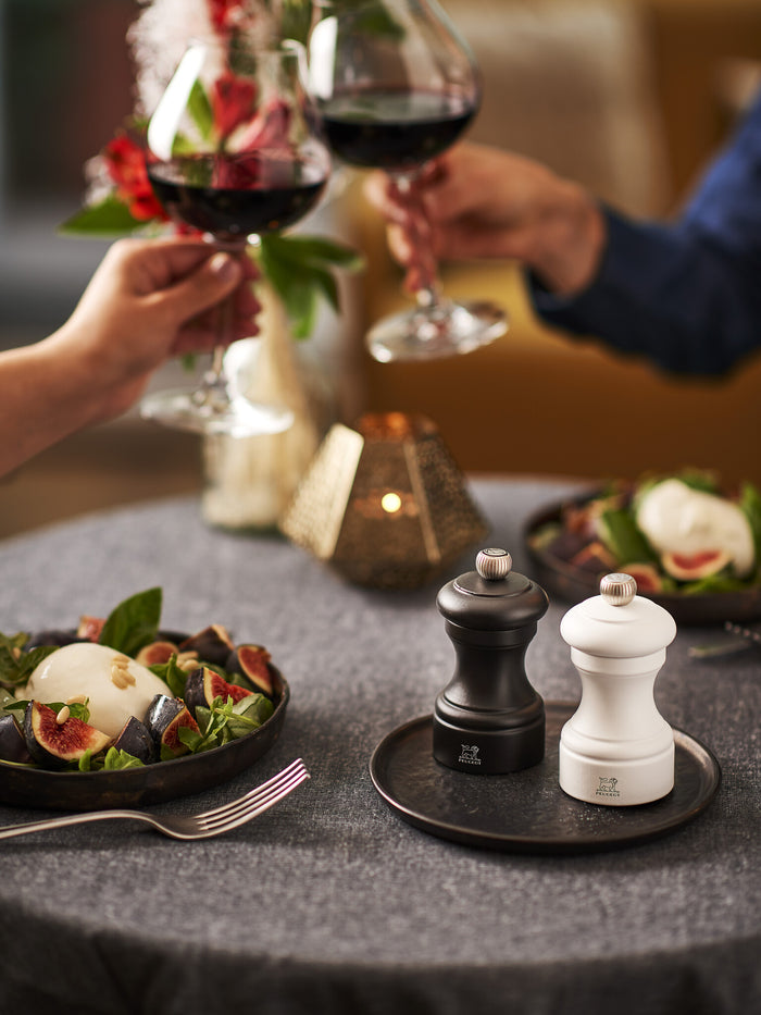 Peugeot Bistro zoutmolen 10 cm - mat wit - beukenhout