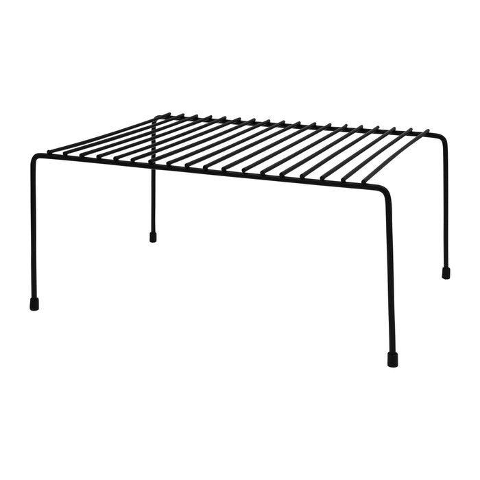 QUVIO Uitschuifbaar keukenkast organizer - Metaal - Zwart