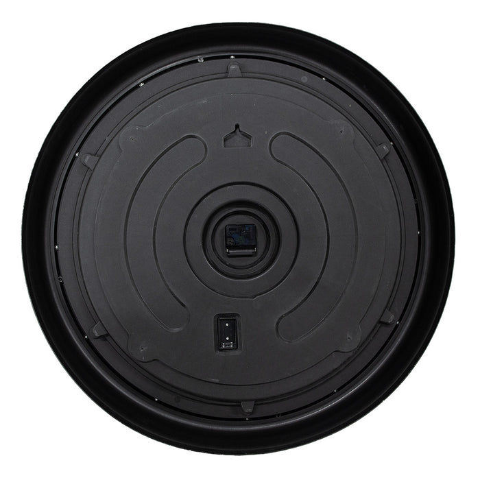 Clayre & Eef Wandklok Ø 76x10 cm Bruin Beige Kunststof Glas Muurklok