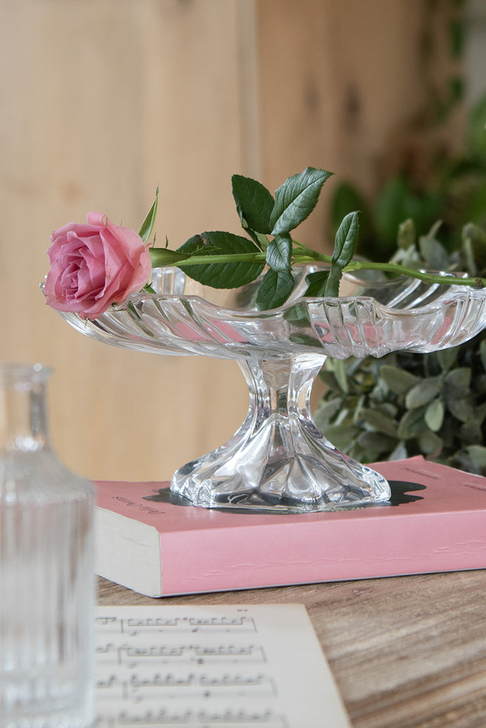 Clayre & Eef Fruitschaal Ø 23x11 cm Transparant Glas