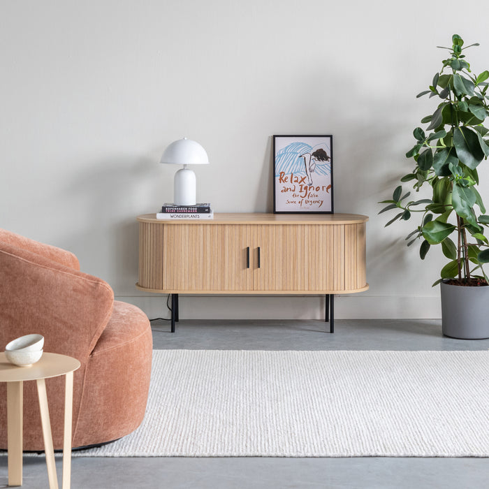 by fonQ basic Panel Tv-meubel - B 120 cm - Eiken