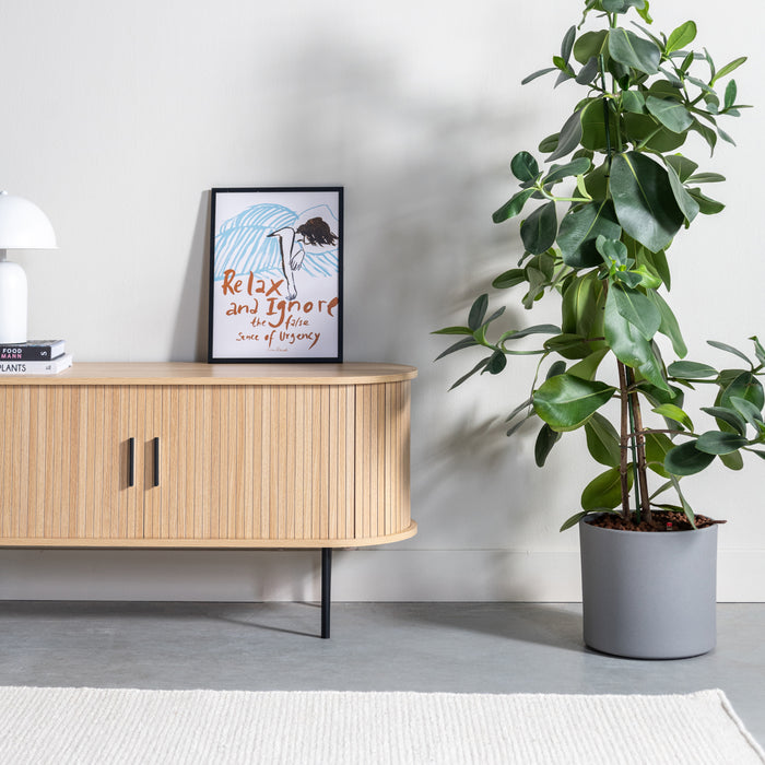 by fonQ basic Panel Tv-meubel - B 120 cm - Eiken