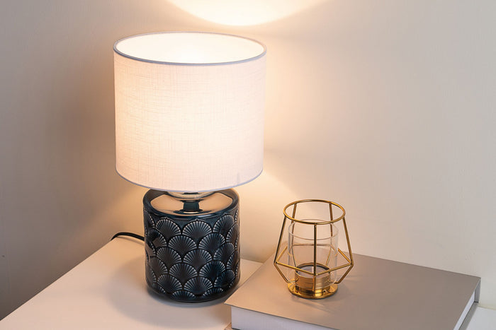 Pauleen Glowy Midnight Tafellamp blue ceramic.