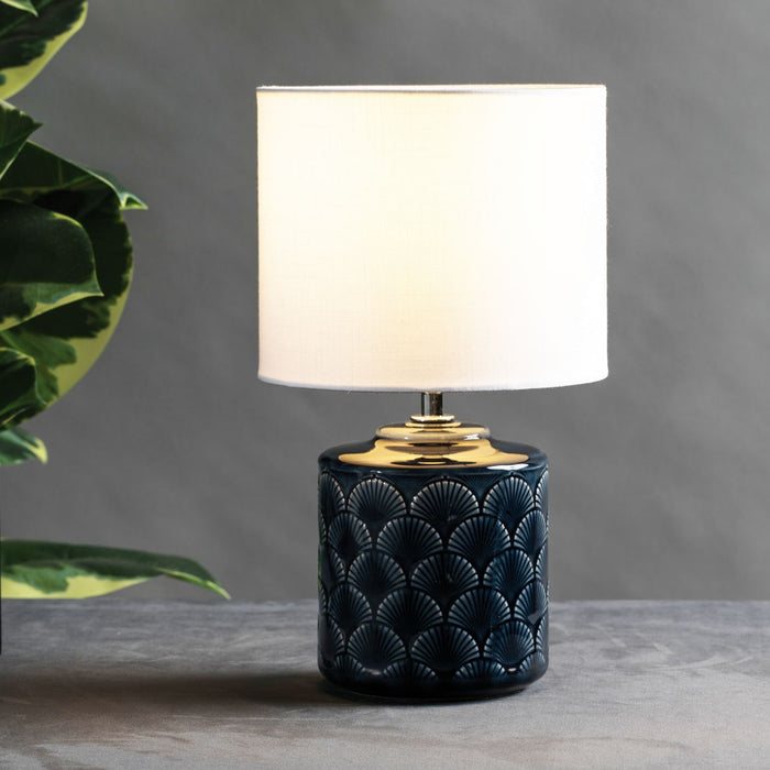 Pauleen Glowy Midnight Tafellamp blue ceramic.