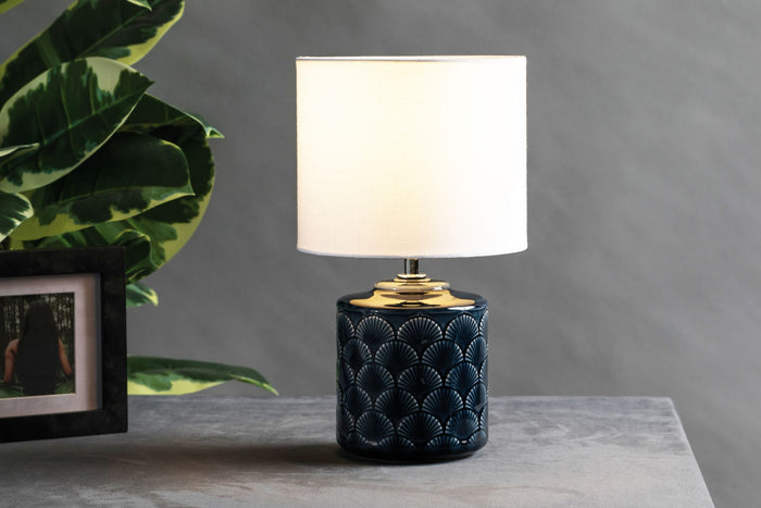 Pauleen Glowy Midnight Tafellamp blue ceramic.