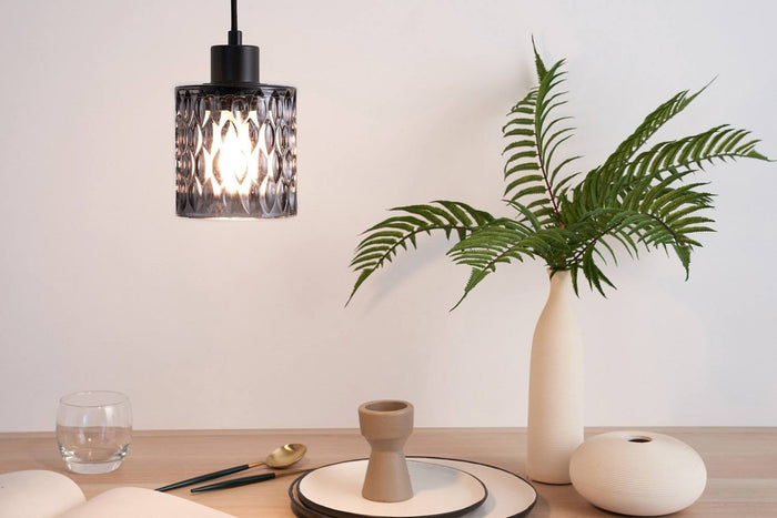 Pauleen Gleaming Magic Hanglamp - 168cm - 25W - Grijs Rookglas