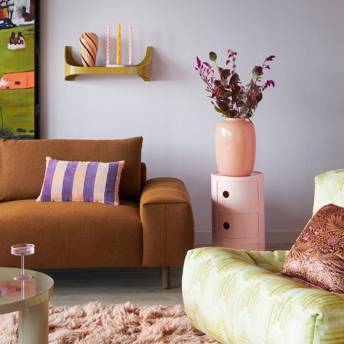 HKliving Striped Velvet Sierkussen 30 x 50 cm - Midsummer