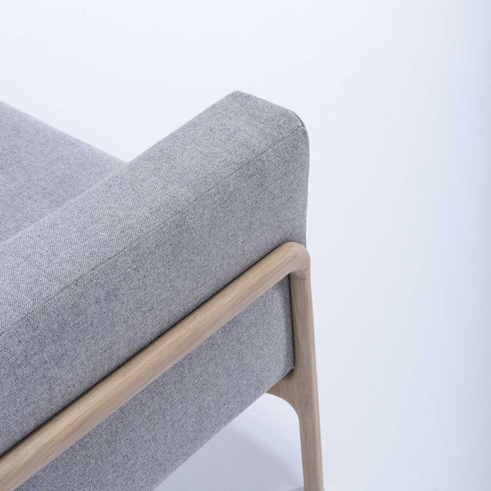 Fawn sofa 3-zits whitewash Dakar Leather Grey