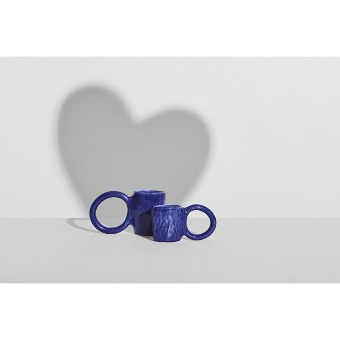 Donut espresso mok set van 2 Lemon