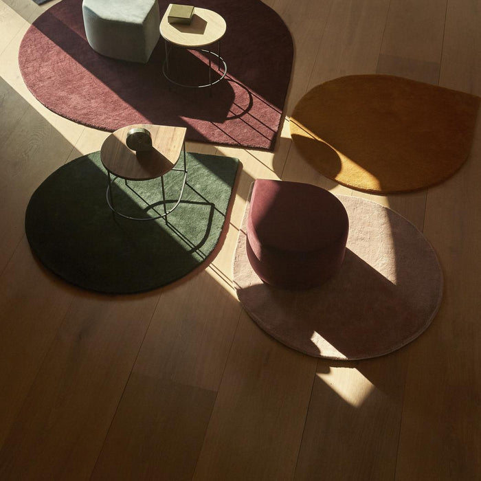 Stilla vloerkleed 160x130 bordeaux