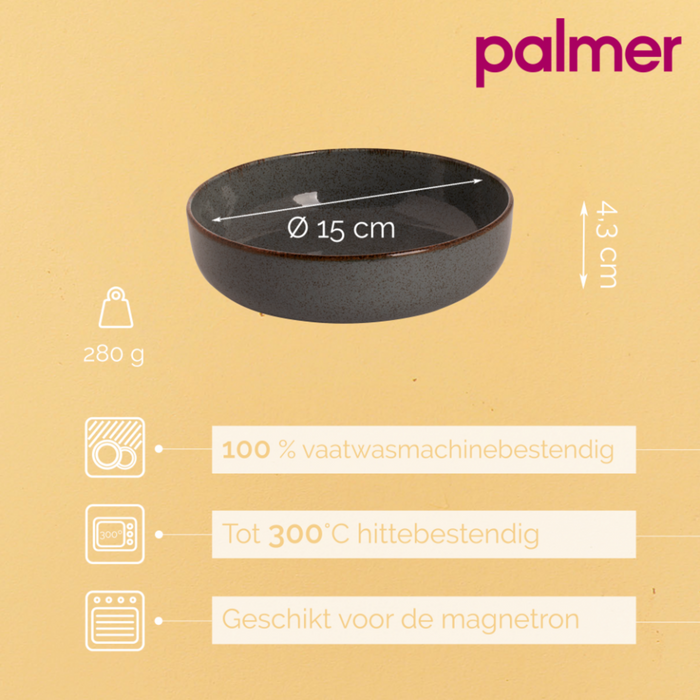 Palmer Schaal Antigo 15 cm 47 cl Blauw Porselein 2 stuks