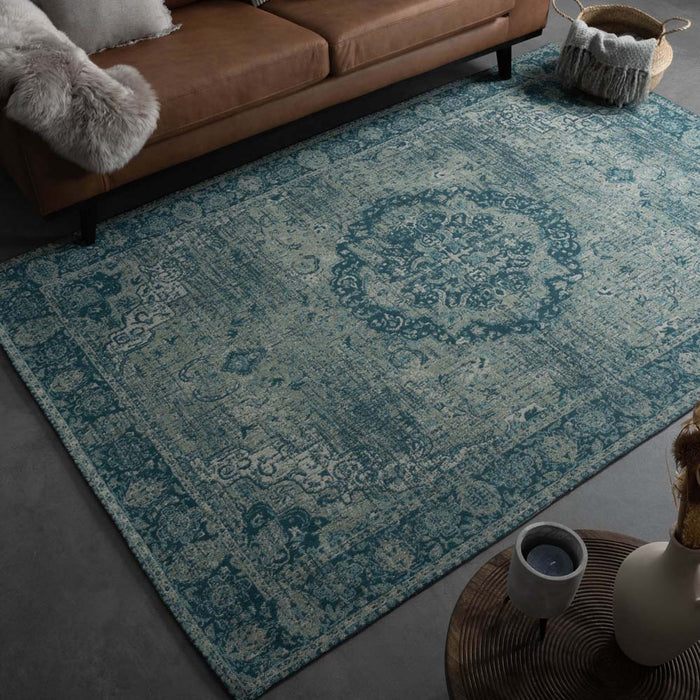 Heritaged Vintage vloerkleed Traditions - grijs|blauw - 160x240 cm