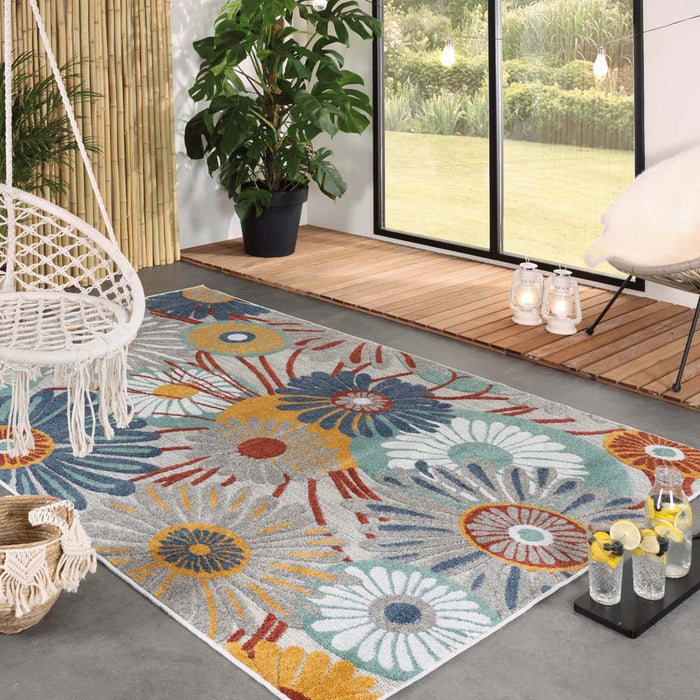 Boho&me Buitenkleed bloemen - Verano multi - 160x240 cm