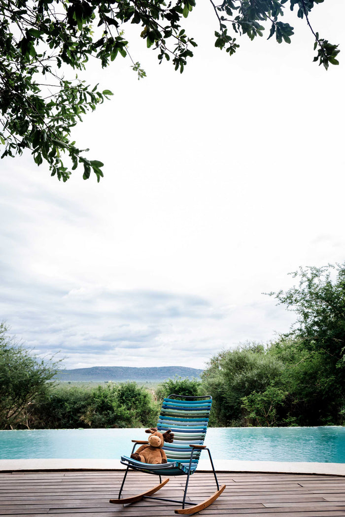 Click schommel kinderstoel zwart