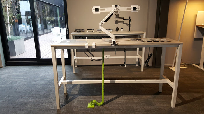 24Designs Hoge Bartafel En Statafel Block 200 X 60 X 110 Cm - Wit