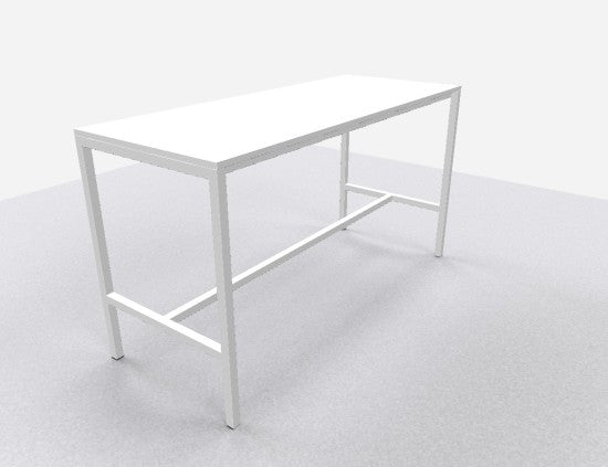 24Designs Hoge Bartafel En Statafel Block 200 X 80 X 110 Cm - Wit