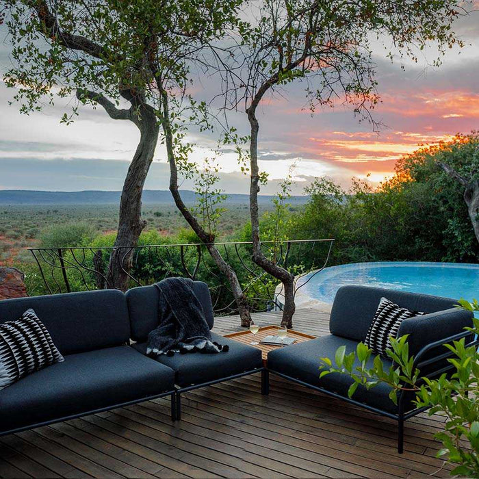 Level salontafel 81x81 Dark grey