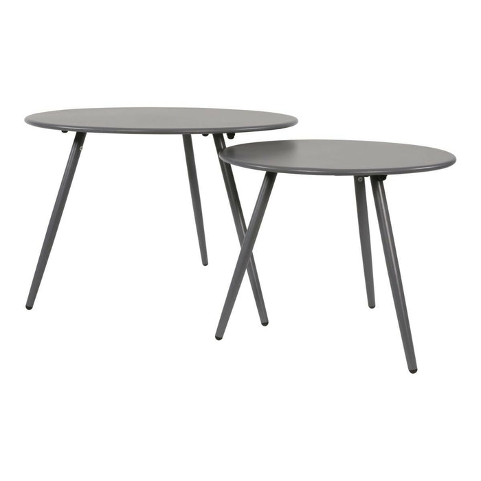 Lesli Living bijzettafel Rafael metaal grijs 45 cm