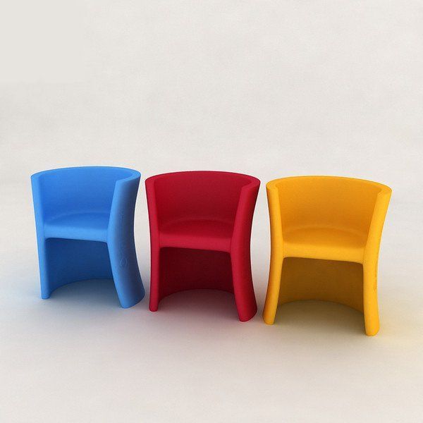 Trioli kinderstoel geel