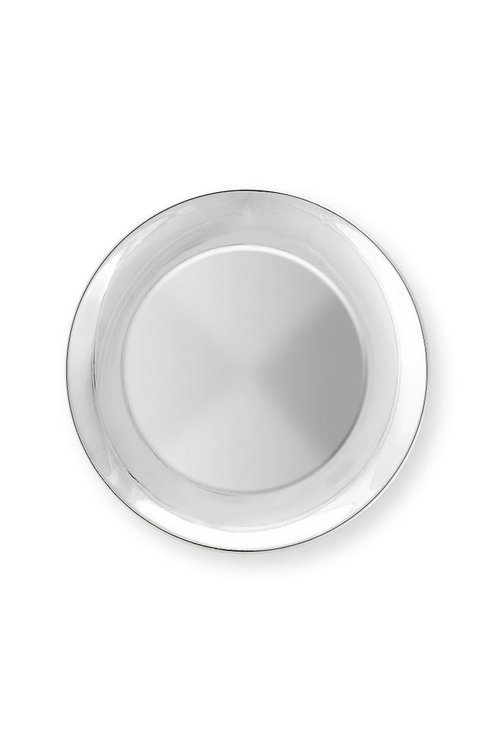 vtwonen Bord - Set van 2 - Zilver - 20cm