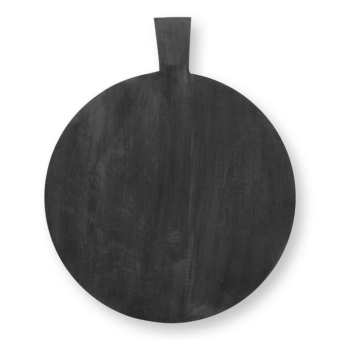 vtwonen Dienblad met handvat - Hout - Zwart - 42x35 cm