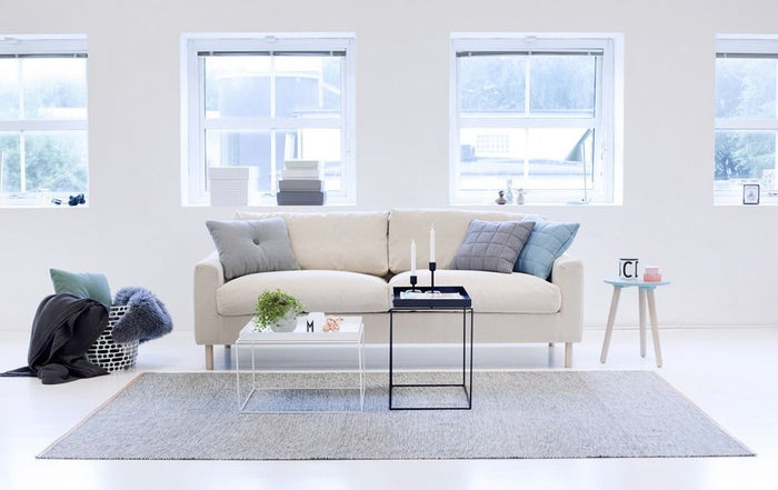 Design House Stockholm Björk vloerkleed medium lichtgrijs 80x250