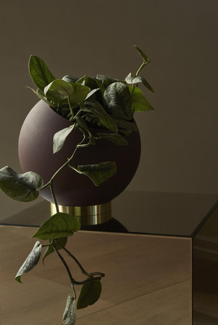 Globe bloempot Ø17 zwart