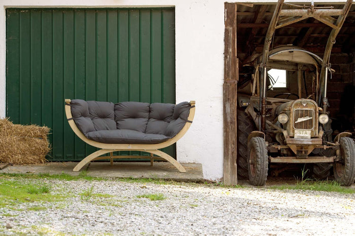 Amazonas Lounge Tuinbank Siena Due - Antraciet Kussens