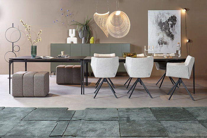 Basket vloerkleed 245x245 groen