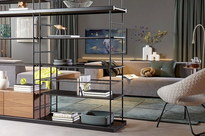 Basket vloerkleed 245x245 groen