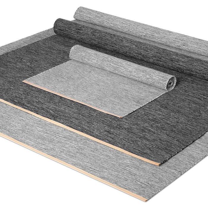 Björk vloerkleed medium donkergrijs 80x250