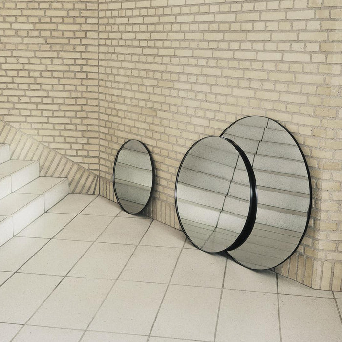 Circum spiegel Ø70 transparant|taupe