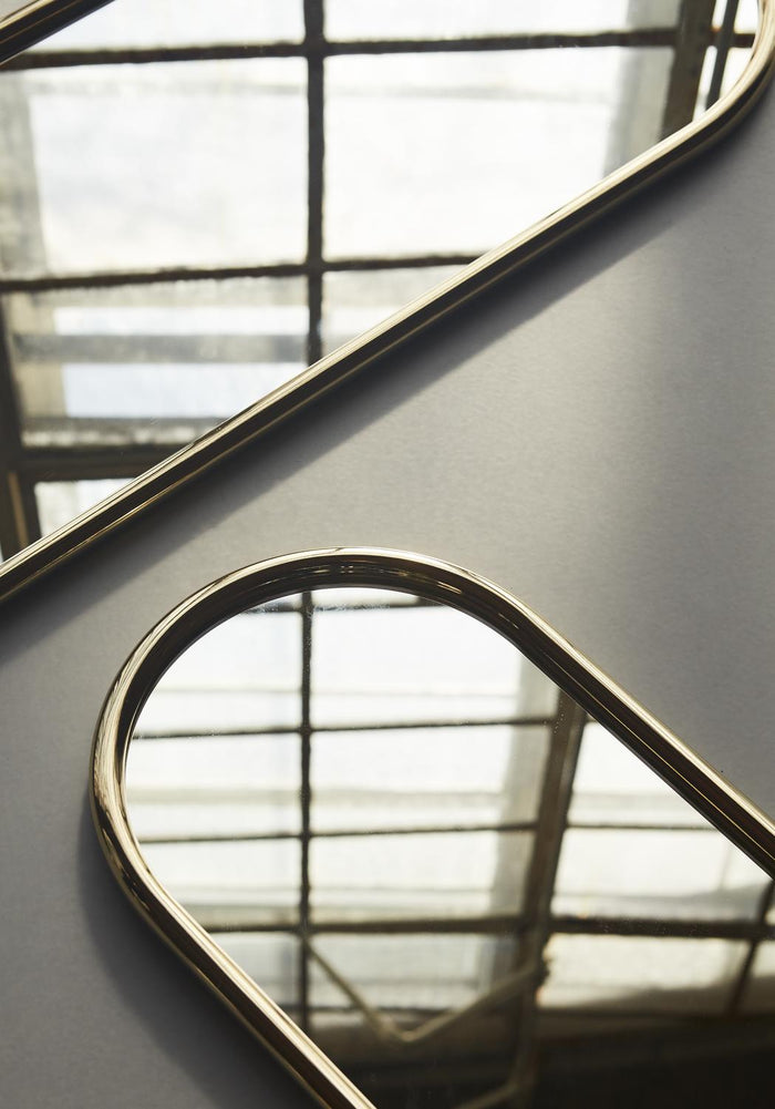 Angui spiegel 78x29 ovaal Goud