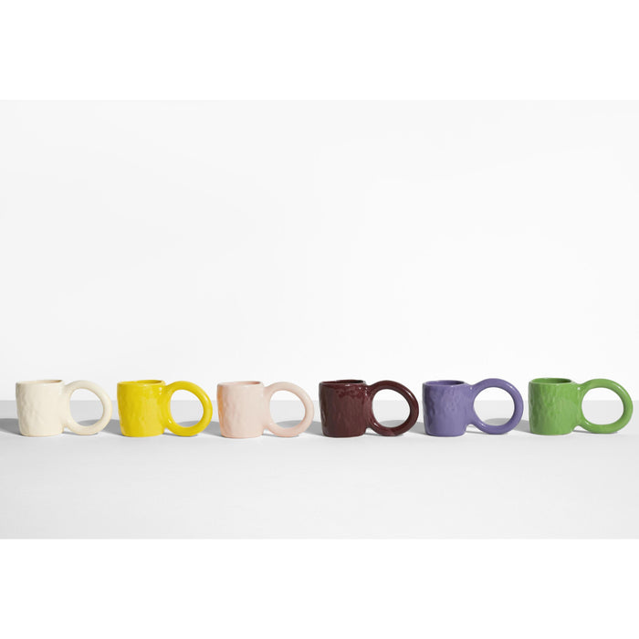 Donut espresso mok set van 2 Vanilla