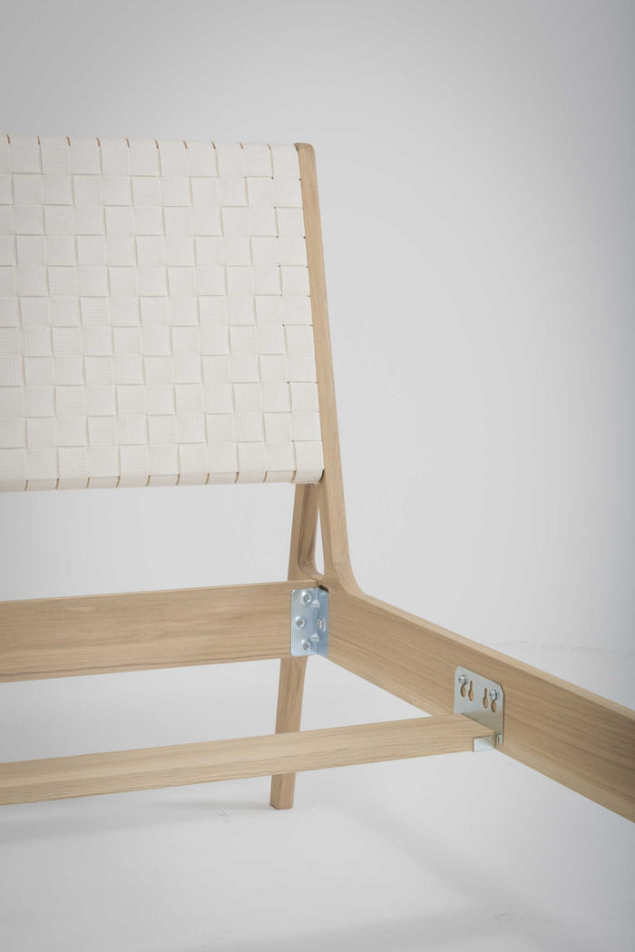 Fawn bed 180x200 cotton webbing black