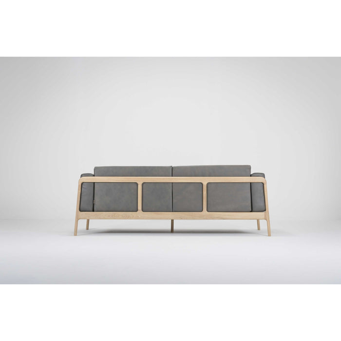 Fawn sofa 3-zits whitewash Dakar Leather Grey