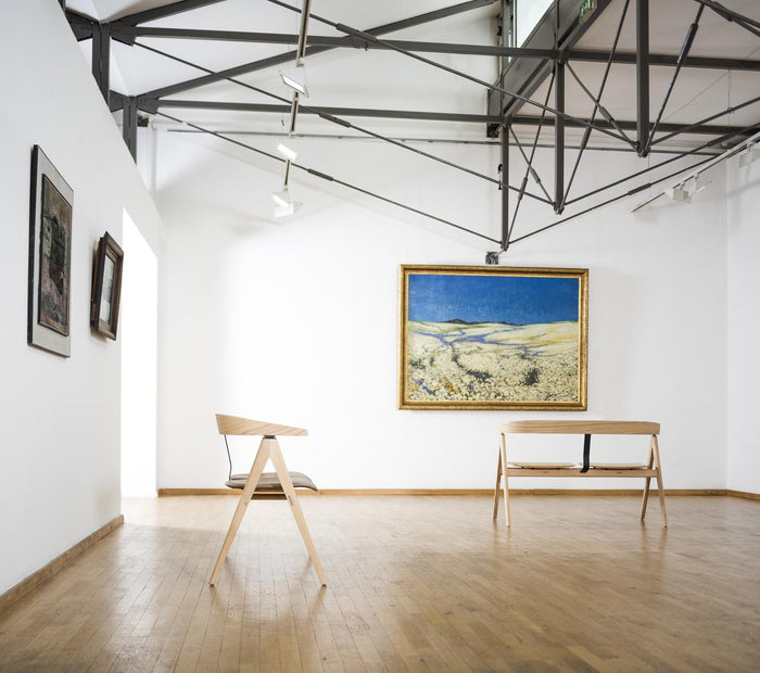 Ava bank Charcoal gelakt eiken, Main Line Flax Temple