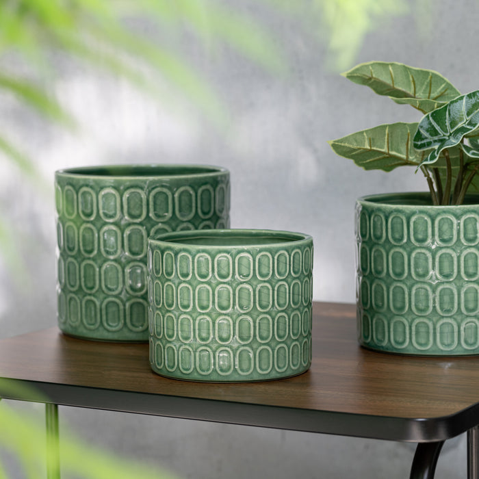 J-Line plant Anthurium|Olifantsoor In Pot - kunststof - groe