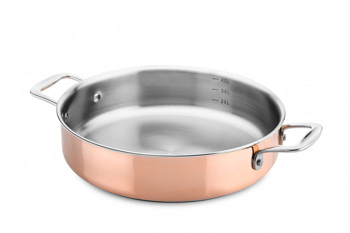 DUCQ braadpan koper Ø28cm (ook inductie)