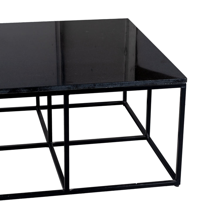 Giga Meubel - Salontafel marmer zwart - Vico