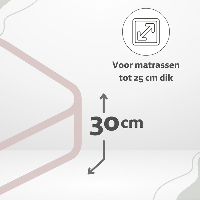 Ten Cate Katoensatijnen Hoeslaken - 90x220 - Roze