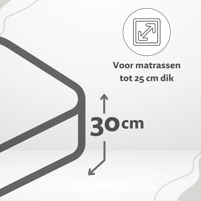 Ten Cate Katoensatijnen Hoeslaken - 90x200 - Wit