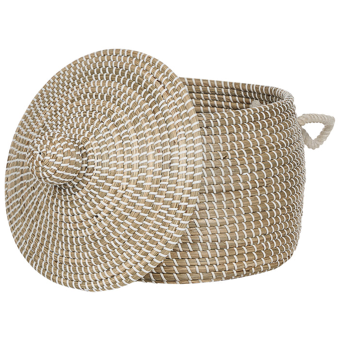 Beliani - MYTHO - Opbergmand - Lichtbruin - Zeegras